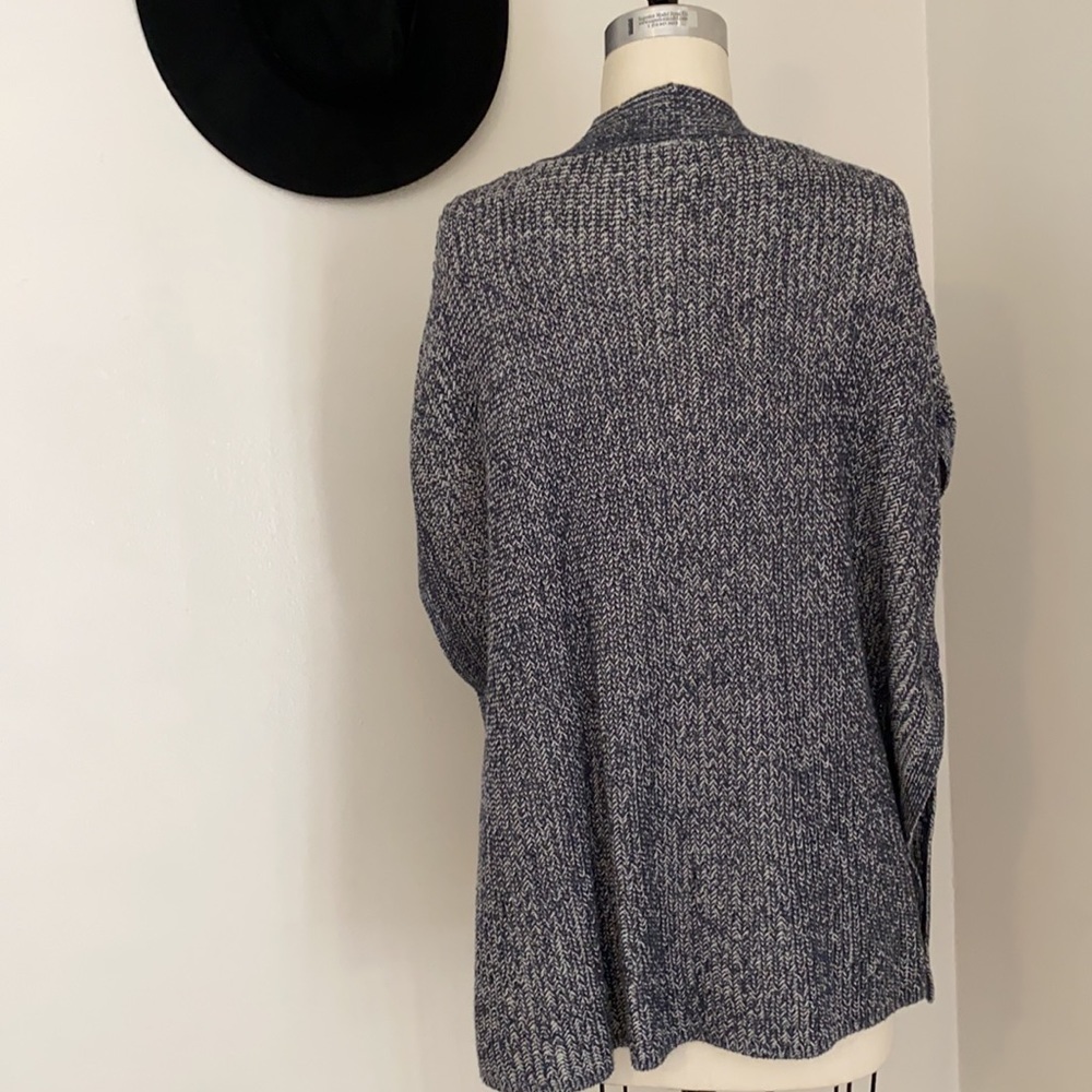 Anthropologie Moth Navy & White Sweater Vest - Picture 3 of 3